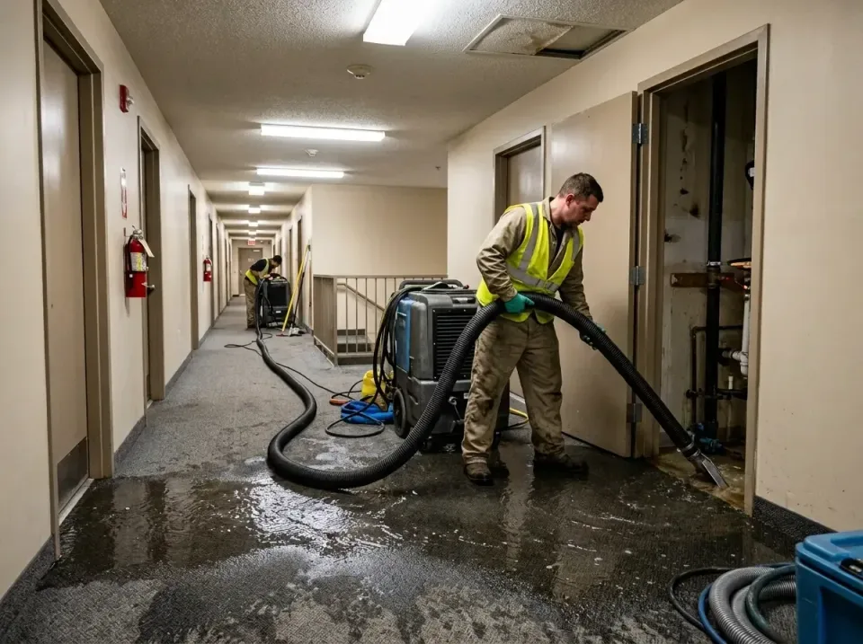 multi-unit-apartment-hallway-f-005 — frequently asked questions, Emergency Burst Pipe Water Extraction & Removal in Firebaug…